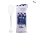 כף הגשה פלסטיק שקוף (במארז