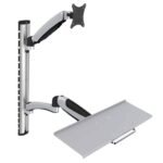 מתקן תליה לקיר - למסך ומקלדת - מתאים למסכים עד 27