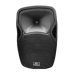 רמקול מוגבר (בידורית) 15 עם סוללה נטענת, תמיכה ב- SD/USB/BT, כולל טרולי,ללא מיקרופונים