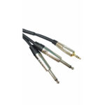 כבל סטריאו מקצועי 2PL-6.3 - PL3.5 באורך 3 מטר Lidge cables