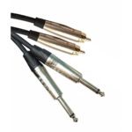 כבל סטריאו מקצועי כפול PL - RCA באורך 3 מטר Lidge cables
