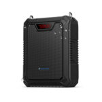 רמקול מוגבר נייד בעל סוללה נטענת, כולל נגן MP3 ו-BT מובנה, צבע שחור, כולל מיק מדונה ושרוך לנשיאה