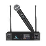 סט מקצועי מיקרופון אלחוטי ידני UHF בטכנולוגיית True Diversity עם 32 תדרים Premier Audio