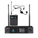 סט מקצועי מיקרופון אלחוטי מדונה UHF בטכנולוגיית True Diversity עם 32 תדרים Premier Audio